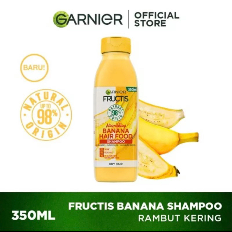 Jual Garnier Fructis Nourishing Shampoo Banana Hair Food 350 ml Shopee Indonesia