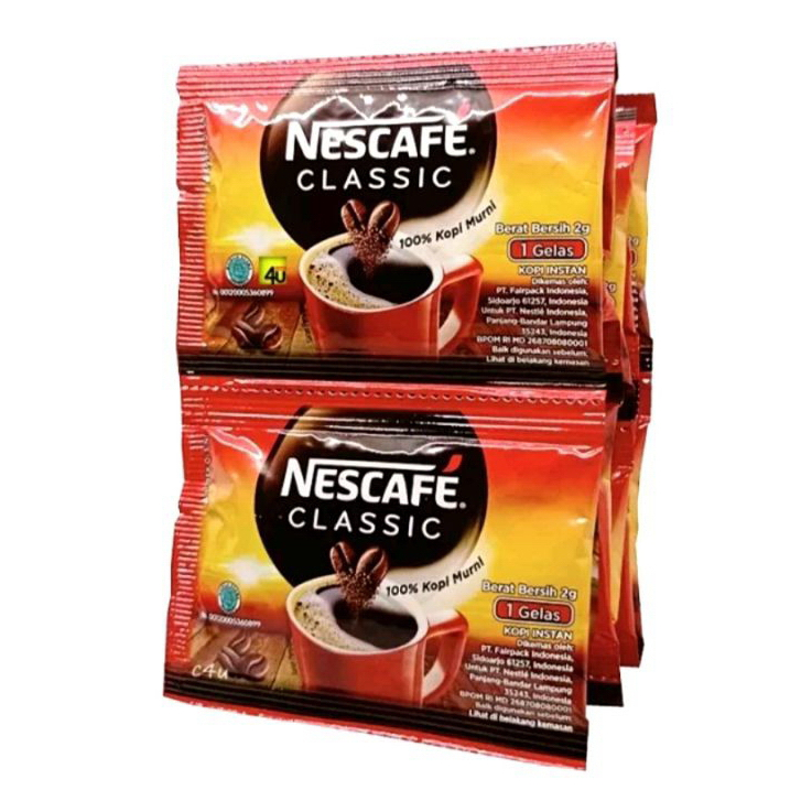 Jual Nescafe Classic 10 X 2gr Kopi Instan Tanpa Ampas Shopee Indonesia 7975