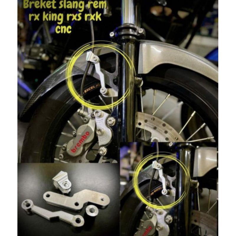 Jual BREKET BRIKET KLEM TK PRO SLANG REM DEPAN BAWAH RXKING CUSTOM ...