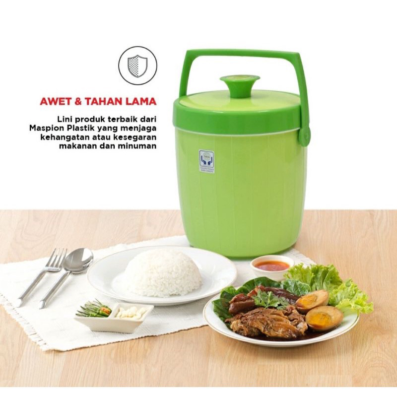 Jual RICE BUCKET MASPION PLASTIC(TEMPAT ES/NASI USA) | Shopee Indonesia