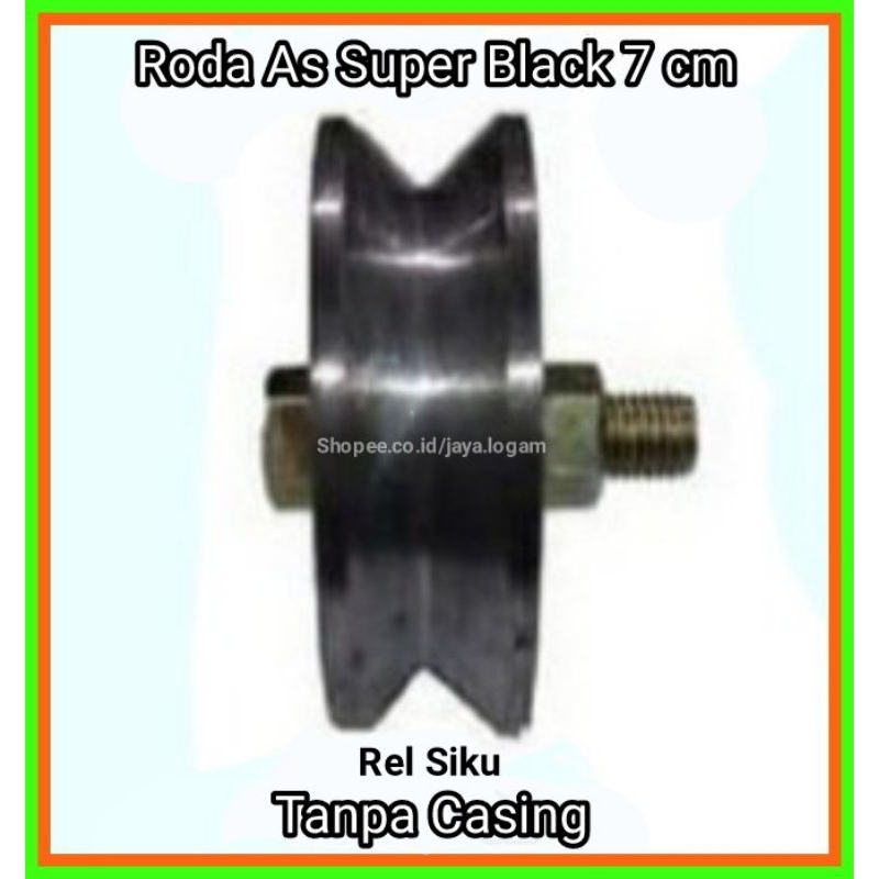 Jual Roda Pagar Besi Super Black Cm Tanpa Casing Roda Besi Pintu