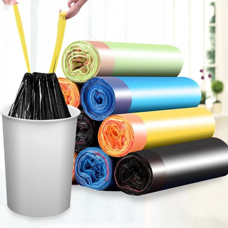 Jual Kantong Plastik Sampah Roll Dengan Tali Serut 45 X 50 Cm Jumbo Besar Tas Kantong 1171
