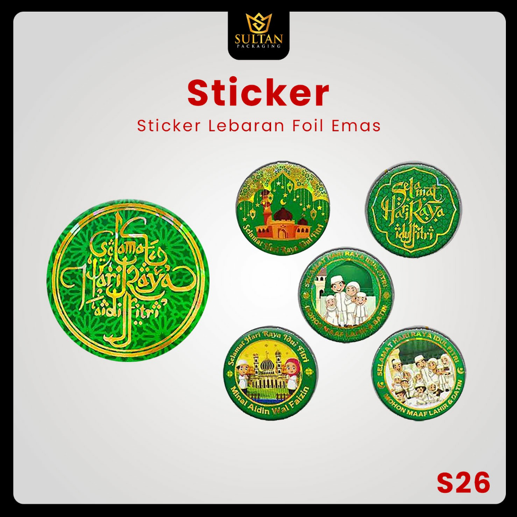 Jual Sticker - Sticker Lebaran - Label Sticker Hari Raya Idul Fitri isi ...