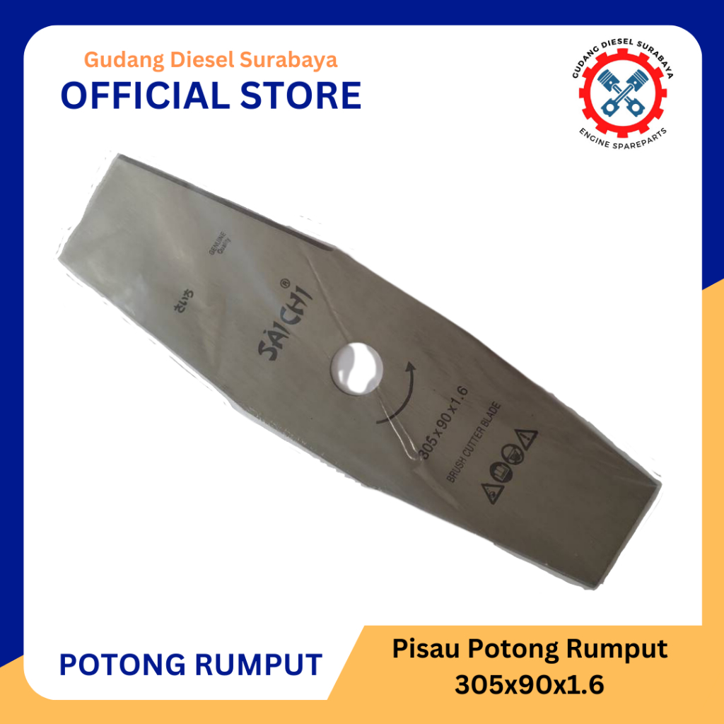 Jual Pisau Potong Rumput | Brush Cutter Blade Ukuran 305 X 90 | Shopee ...