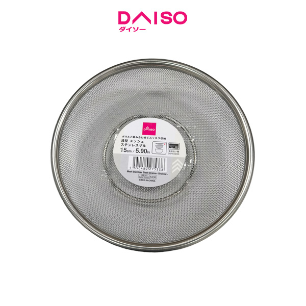 Jual Daiso Mesh Stainless Steel Strainer Shallow 15cm Shopee