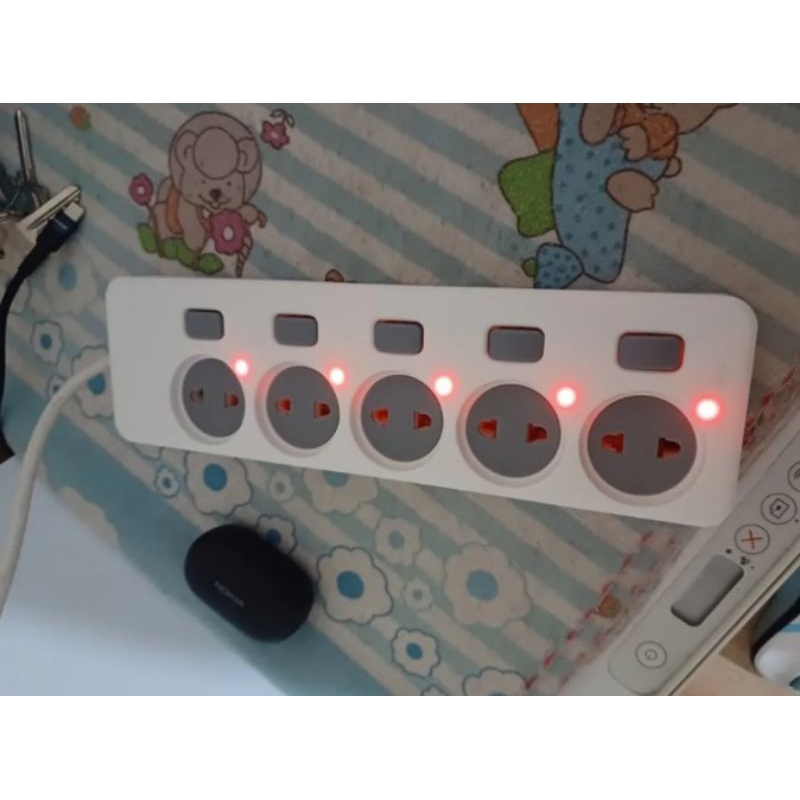 Jual Stop Kontak Dengan 5 Saklar ON OFF 10 Meter 5 Lobang | Shopee ...