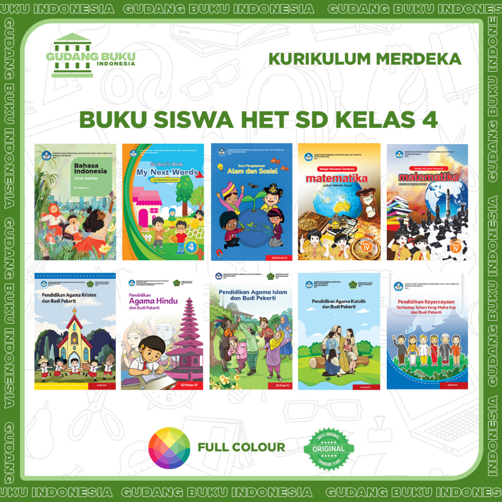 Jual Buku Siswa / Buku Teks HET Kurmer Sekolah SD Kelas 4 - Kurikulum ...