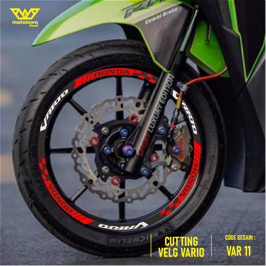 Jual Stiker Cutting Velg Motor Honda Vario Led Old New 125 150 R14 Var