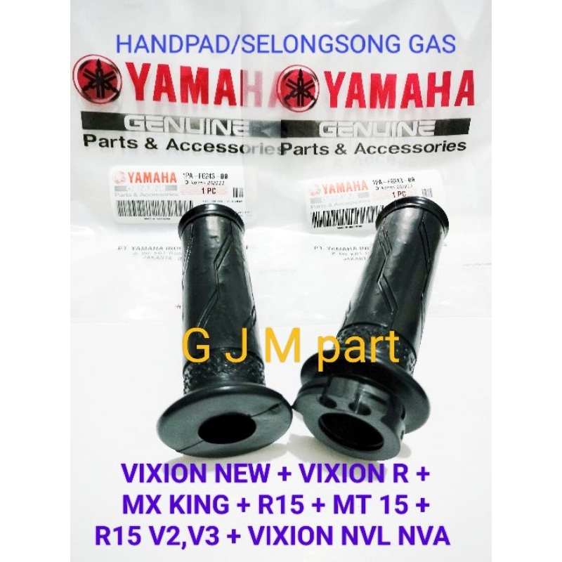 Jual Karet Stang Stir Handpad Handgrip Selongsong Pipa Gas Set Kanan Kiri Yamaha Vixion New