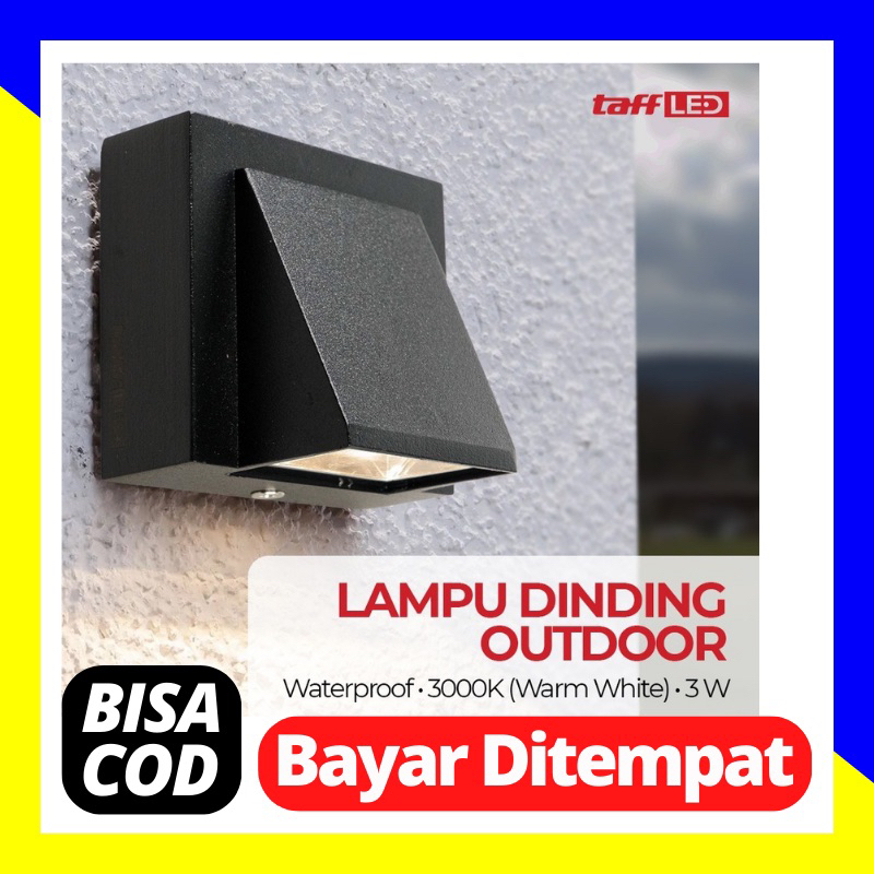 Jual Lampu Dinding Outdoor Aluminium Waterproof Led W Warm White Shopee Indonesia