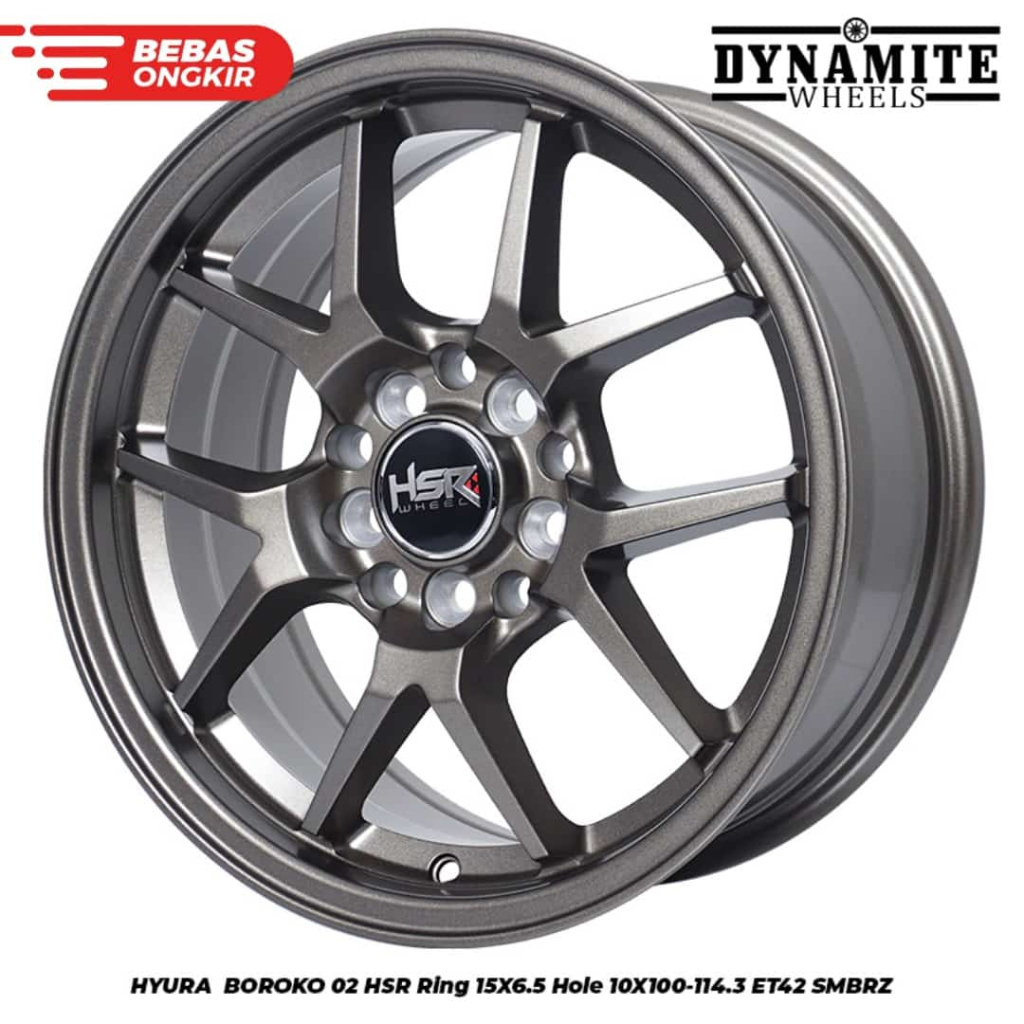 Jual velg mobil HSR Hyura R15 Buat mobil ertiga,xpander,grandmax,l300 ...