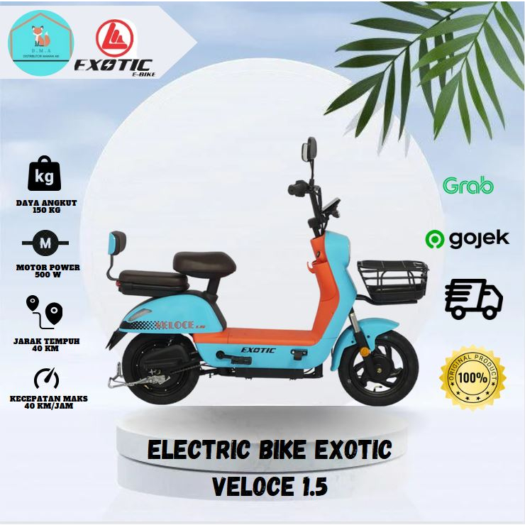 Jual Sepeda Listrik Electric Bike Exotic Veloce 1 5 Garansi Resmi