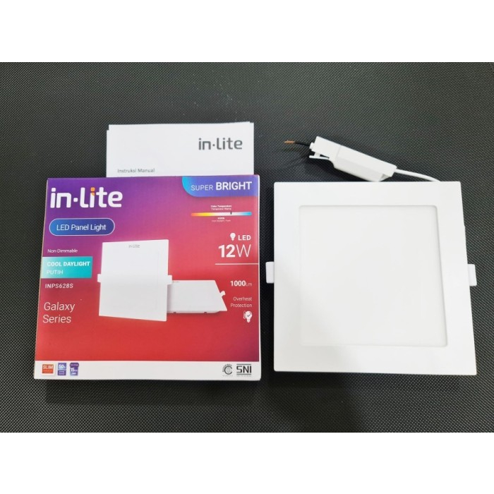 Jual Lampu Downlight InLite LED 12w 12 Watt Lampu In-Lite panel kotak ...
