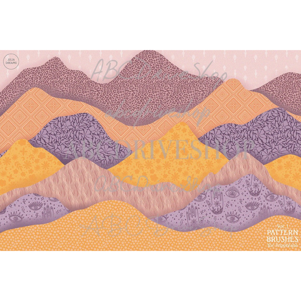 Jual Procreate Brush - Pattern Brushes Vol 1 | Shopee Indonesia