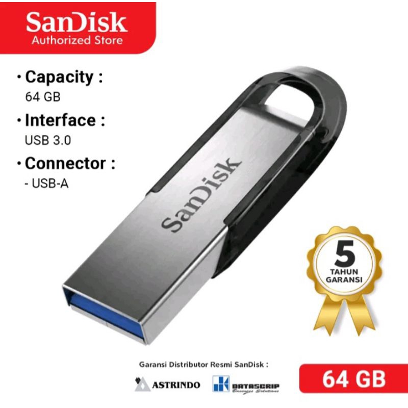 Jual Flashdisk SanDisk 64GB Ultra Flair Usb 3,0 | Shopee Indonesia