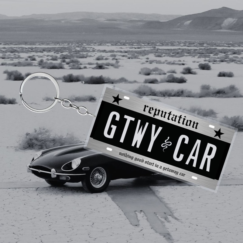 Jual Getaway Car License Plate Keychain (Taylor Swift Reputation) Shopee Indonesia