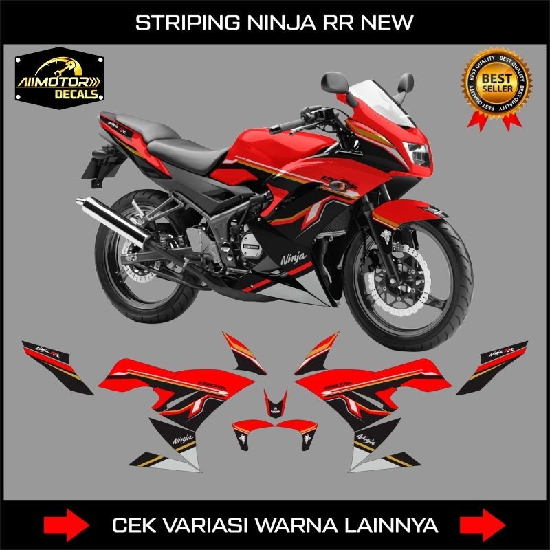 Jual STRIPING NINJA 150 RR NEW 2012 2013 2014 2015 GRAFIS SIMPLE ...