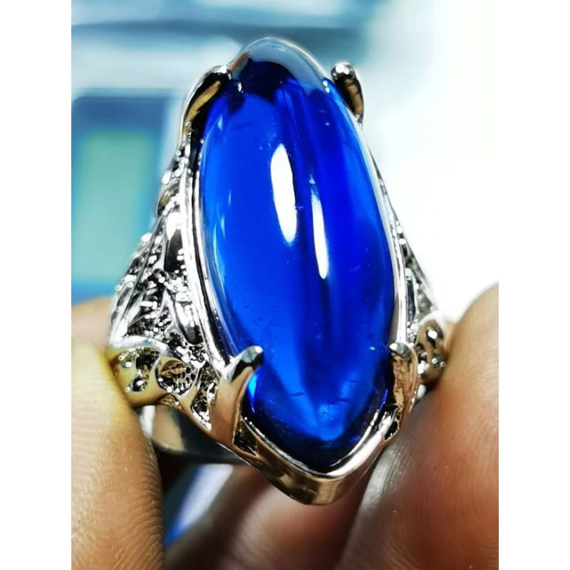 Jual Cincin Pria Natural Batu Permata Royal Blue King Sapphire Model