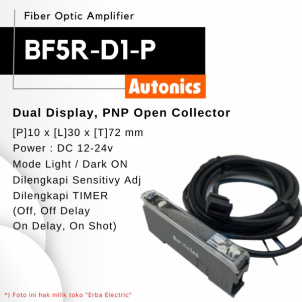 Jual Autonics BF5R-D1-P Fiber Optic Sensor Controller Amplifier Optik ...