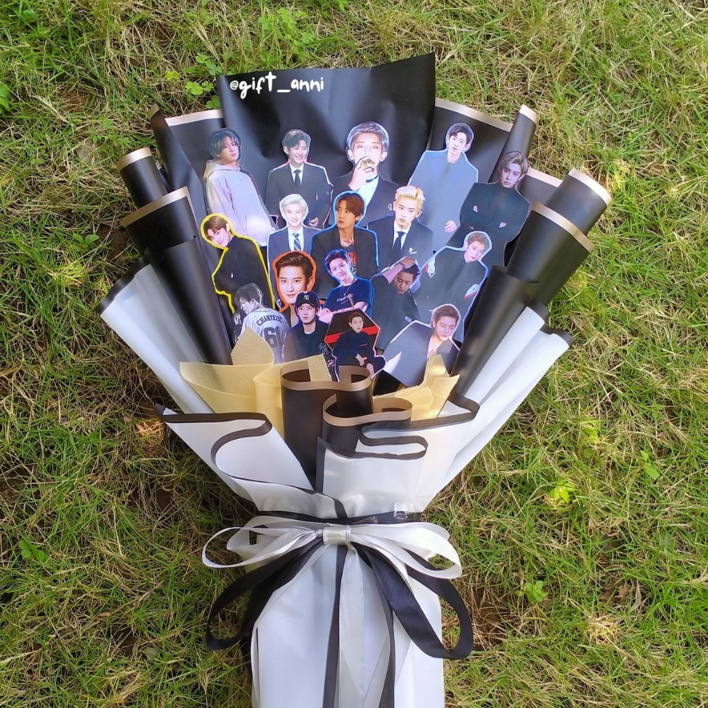 Jual Buket Foto Idol KPOP EXO | Bouquet Photo | Shopee Indonesia