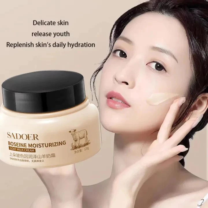 Sadoer Moisturizer Cream Susu Kambing Anti Aging Pelembab Wajah Anti Kering | AutoStock