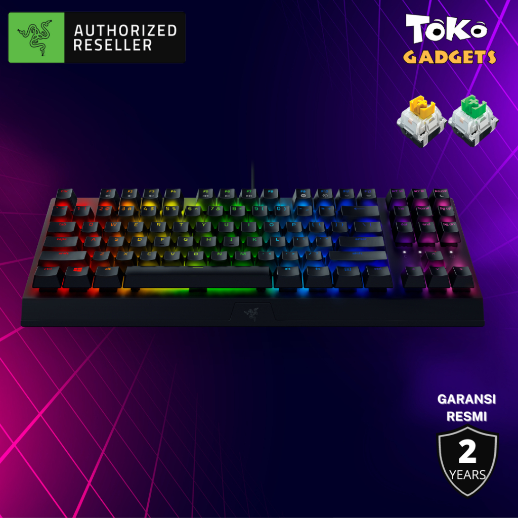 Jual Keyboard Razer BlackWidow V3 Tenkeyless Compact Mechanical ...