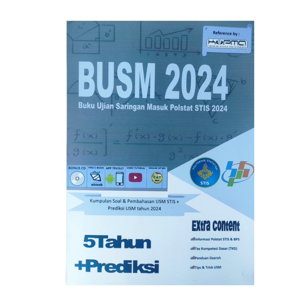 Jual BUKU USM POLSTAT STIS 2024 BUSM STIS 2024 REFERENSI KOPMA STIS