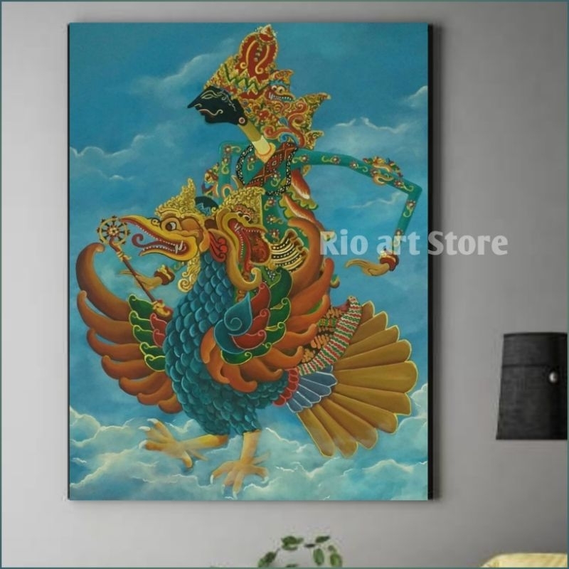 Jual Hiasan dinding poster wayang garuda wisnu untuk walldekor atau ...