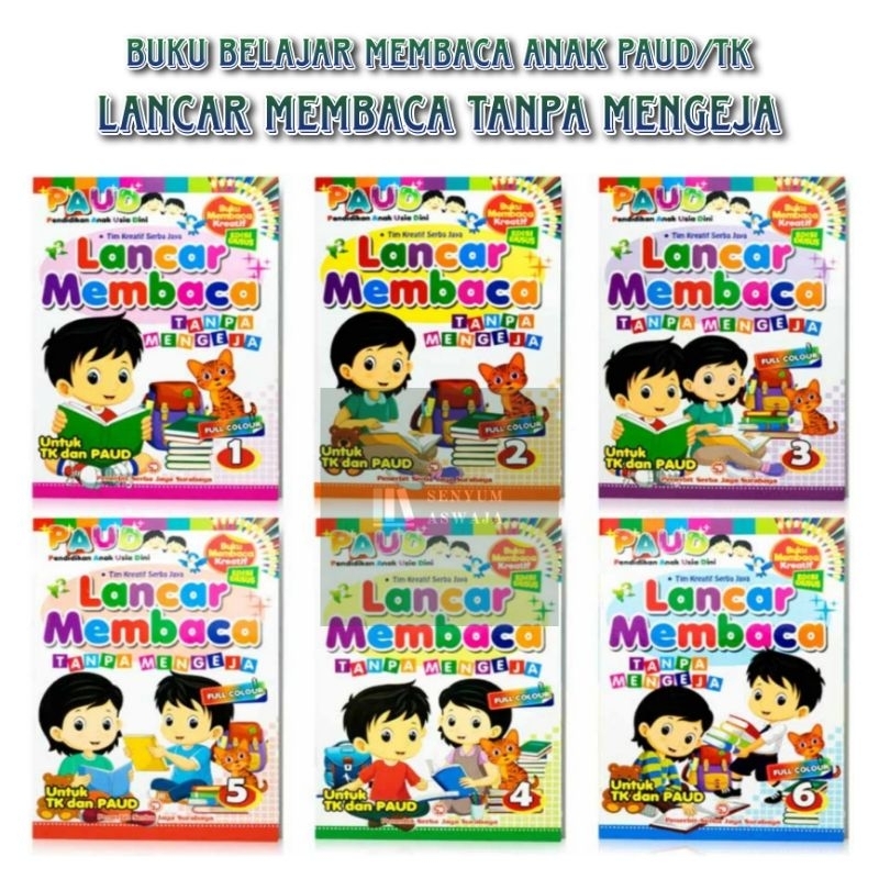 Jual Buku Belajar Membaca Anak PAUD/TK Seri Lancar Membaca Tanpa ...