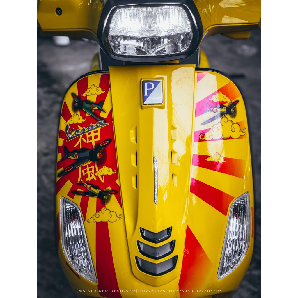 Jual STRIPING CUSTOM VESPA MATIC /Vespa LX 125 I-Get/Vespa S 125 I-Get ...