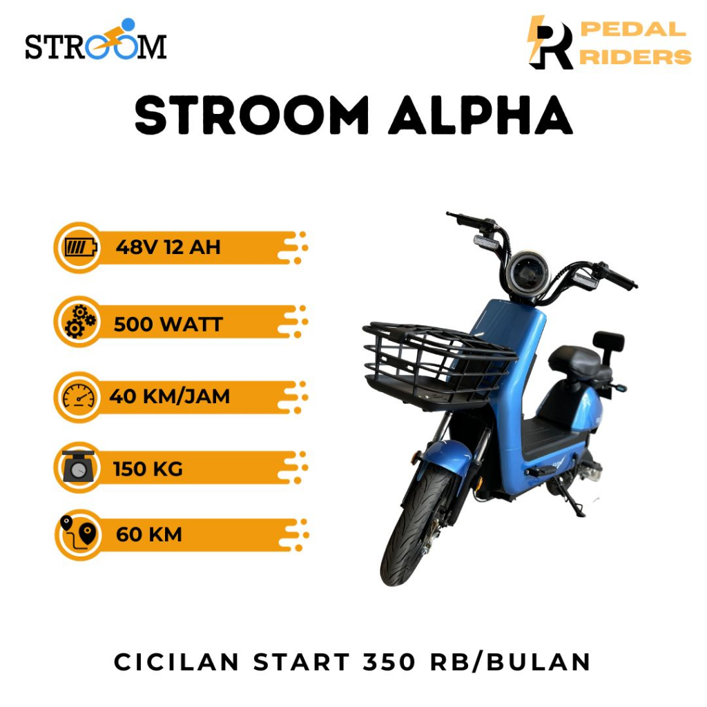 Jual Sepeda Listrik Alpha - Alfa - Alpa Stroom Garansi Resmi Gratis ...