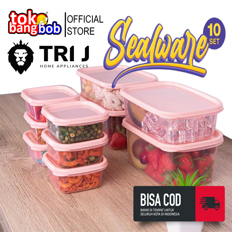 Jual Tri J Sealware Kotak Makan Set Isi Food Container Box