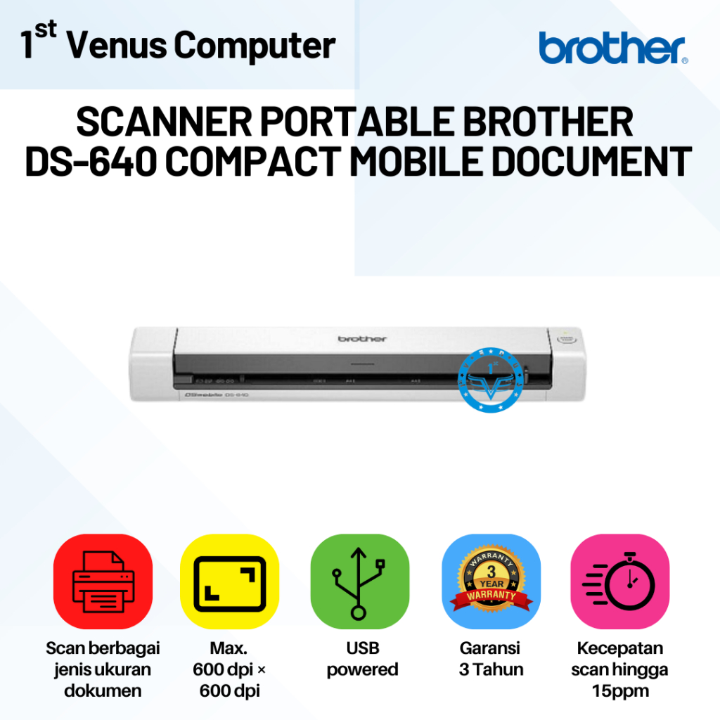 Jual SCANNER BROTHER DS640 / BROTHER SCANNER DS-640 / SCN02-BRT ...