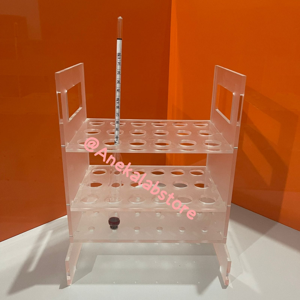 Jual Hydrometer Rack stand for all Hydrometers 18-Place cross acrylic ...