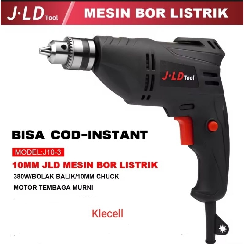 Jual JLD J10-3 Mesin Bor Listrik 10mm 380W Bor Murah J10 3 bor tangan