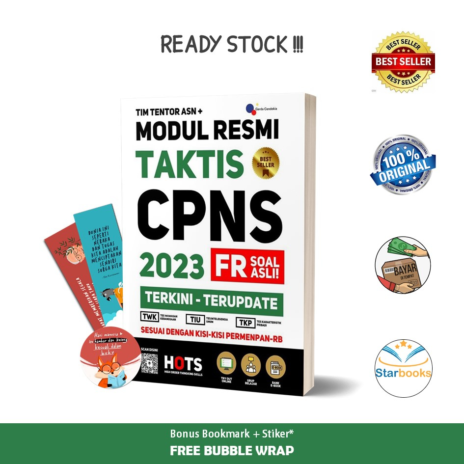 Jual Buku Modul Resmi Taktis CPNS 2024 Terkini-Terupdate - Garda ...