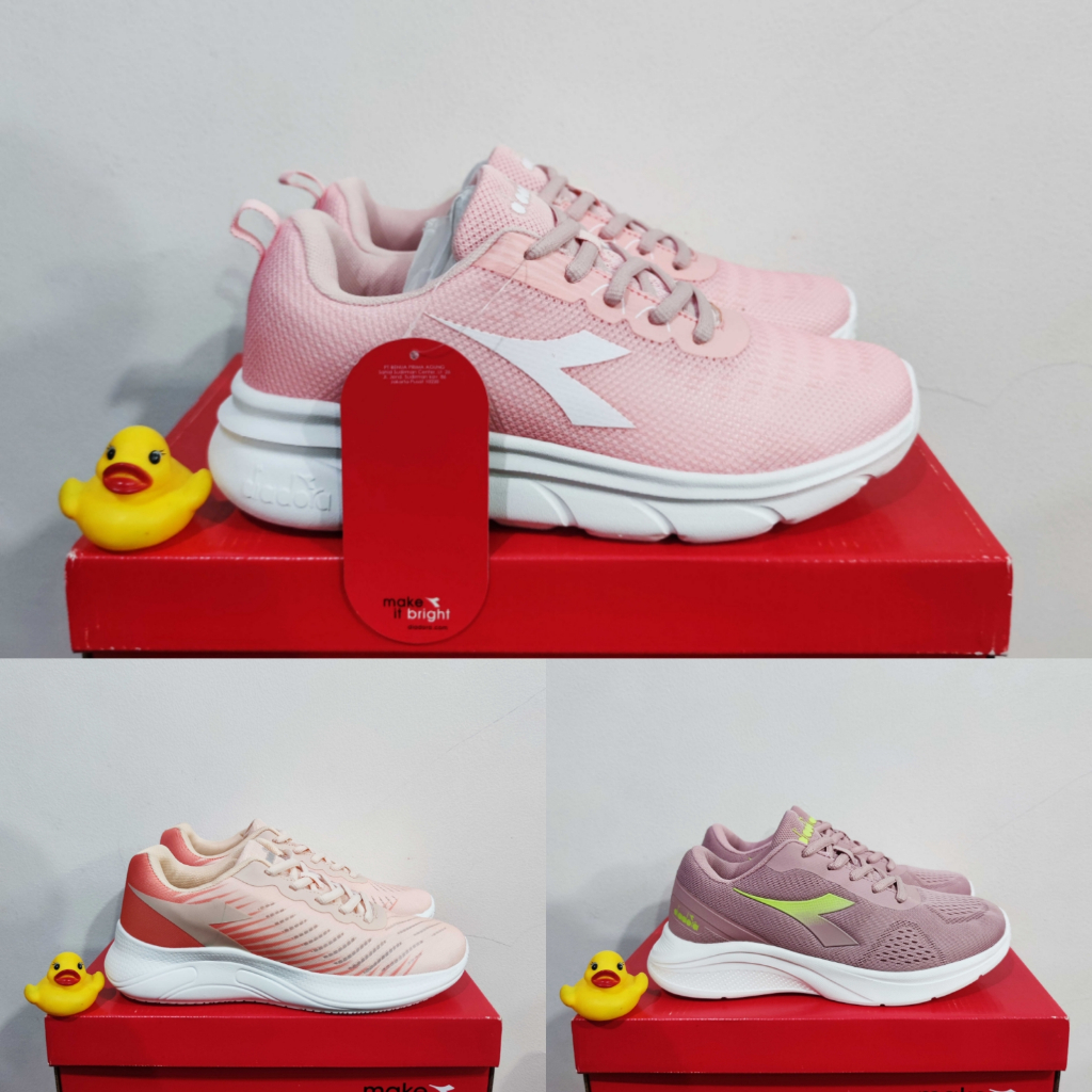 Sepatu diadora running clearance pink