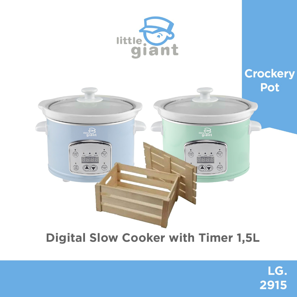 Jual Little Giant Digital Slow Cooker With Timer 1,5L (INCLUDE PALET