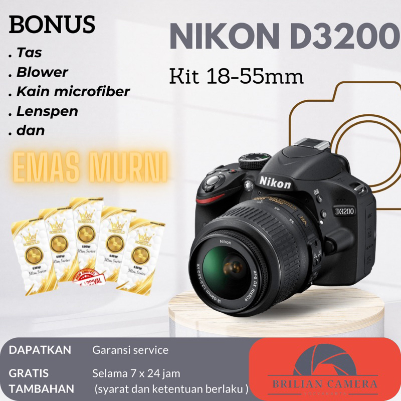 Jual Nikon d3200 kit 18-55mm | Shopee Indonesia
