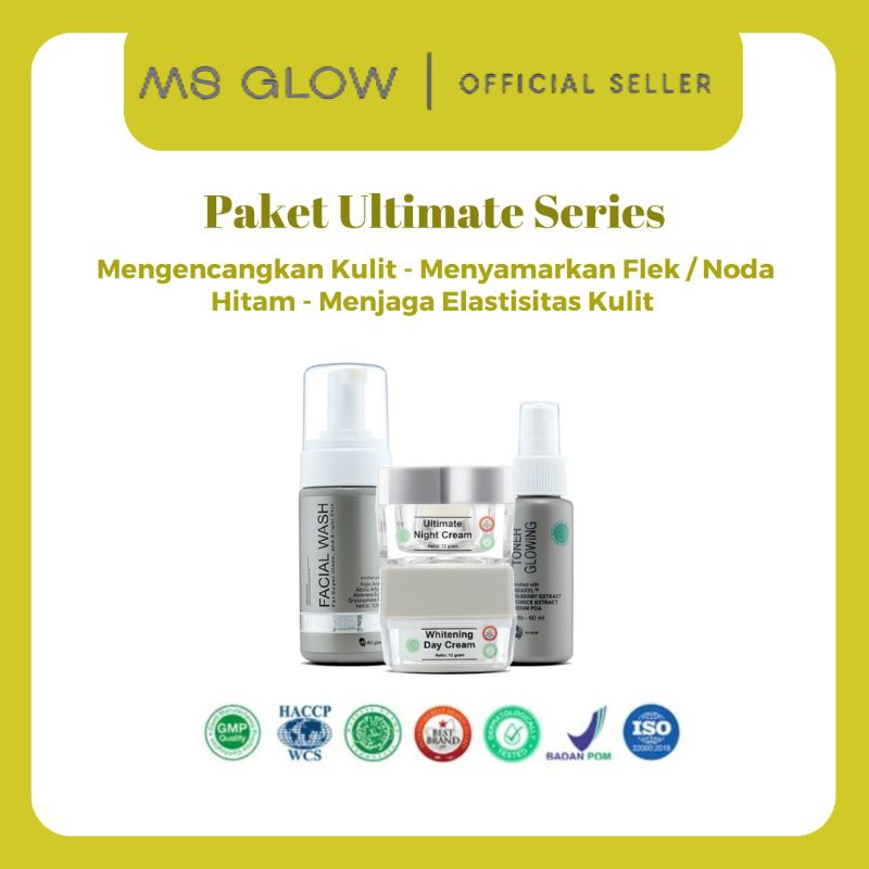 Jual Paket Wajah Ultimate Series Ms Glow Cream Flek Skincare Ms