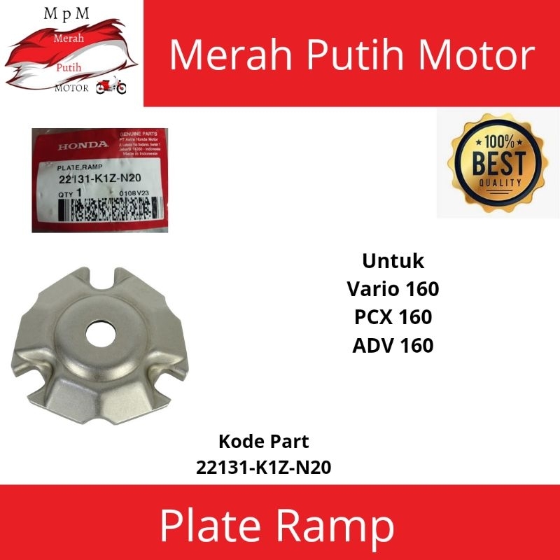 Jual Plate Ramp Cam Plat Rumah Roller Honda Vario Pcx Adv Original Ahm Shopee