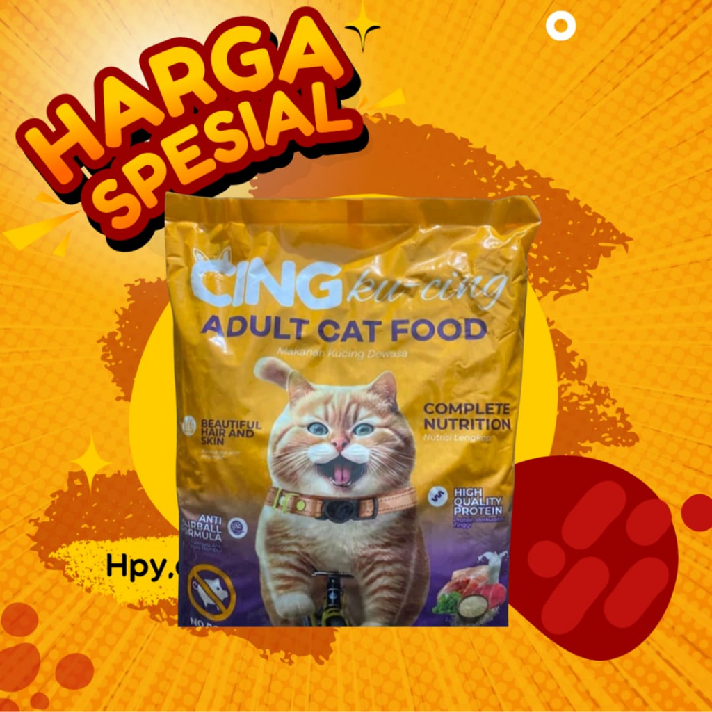 Jual Cing kucing 800gram reoack makanan kucing murah meriah | Shopee ...