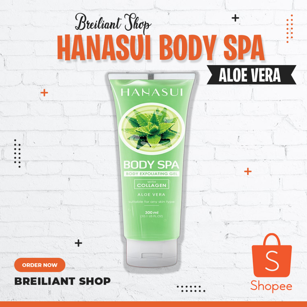 Jual Hanasui Body Spa Exfoliating Gel Aloe Vera With Collagen Shopee