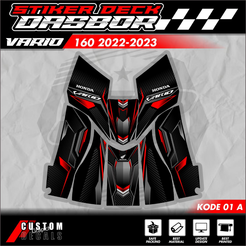 Jual Striping Vario Pelindung Dashboard Tankpad Vario Deckpad Vario Kode