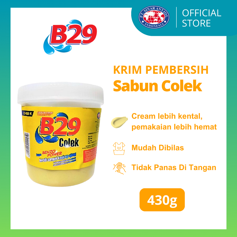 Jual B29 Cream Cup 430gr Sabun Colek Kuning Pembersih Pakaian Kuning ...