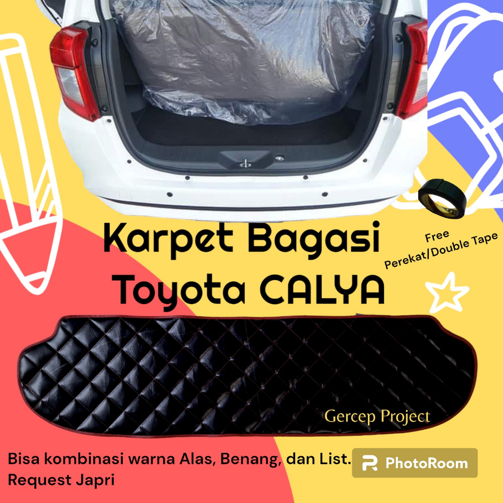 Jual Karpet Alas Bagasi Calya Sigra Daihatsu Toyota Mobil Motif Kulit