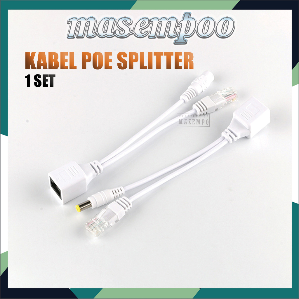 Jual Kabel POE SPLITTER dan INJECTOR 1 SET isi Sepasang | Shopee Indonesia