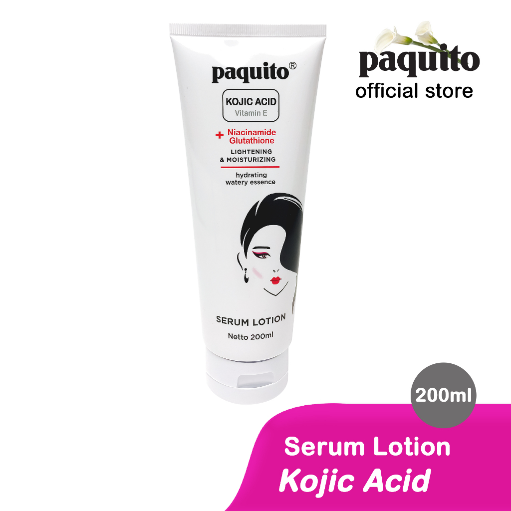 Jual Paquito Kojic Acid Lightening & Moisturizing Serum Lotion 200mL Shopee Indonesia