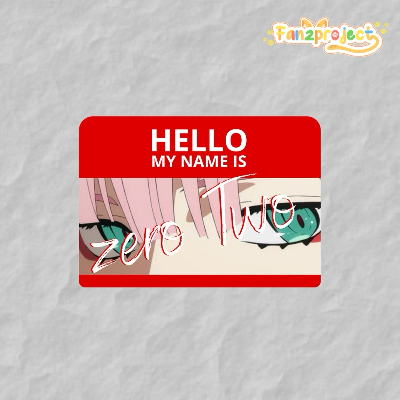 Jual STICKER ANIME HELLO MY NAME IS ZERO TWO | Shopee Indonesia