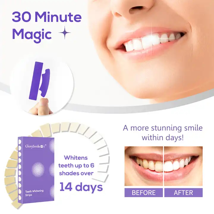 Jual GOB - GlorySmile Dry Purple V34 Teeth Whitening Strips - Plester ...